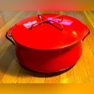 Vintage Dansk Mid Century Modern Design IHQ France Covered Dutch Oven